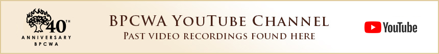 BPCWA Past Video Recordings